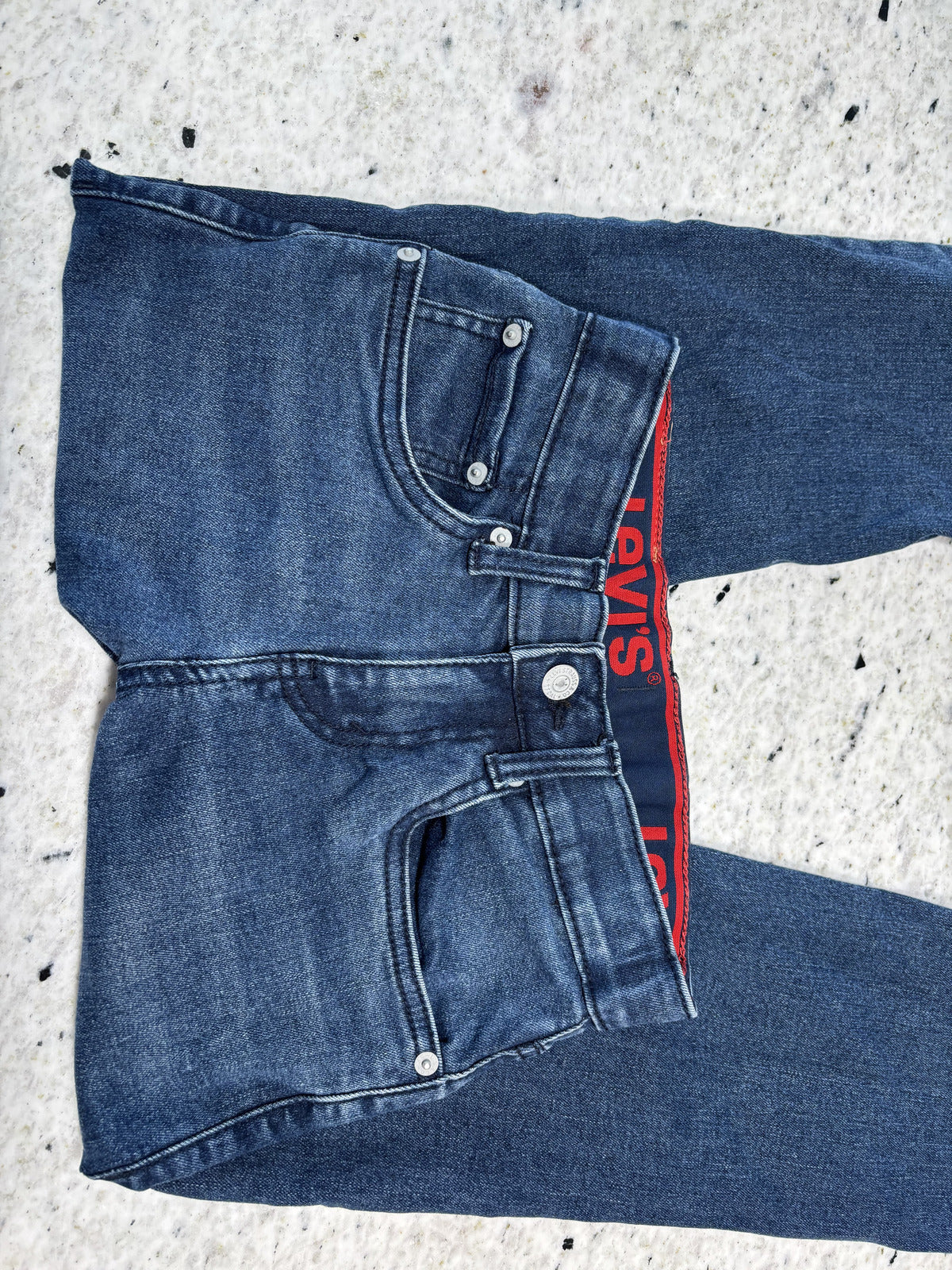 Levi's Boys Jeans Size 10 Regular Blue Denim Straight Fit 514