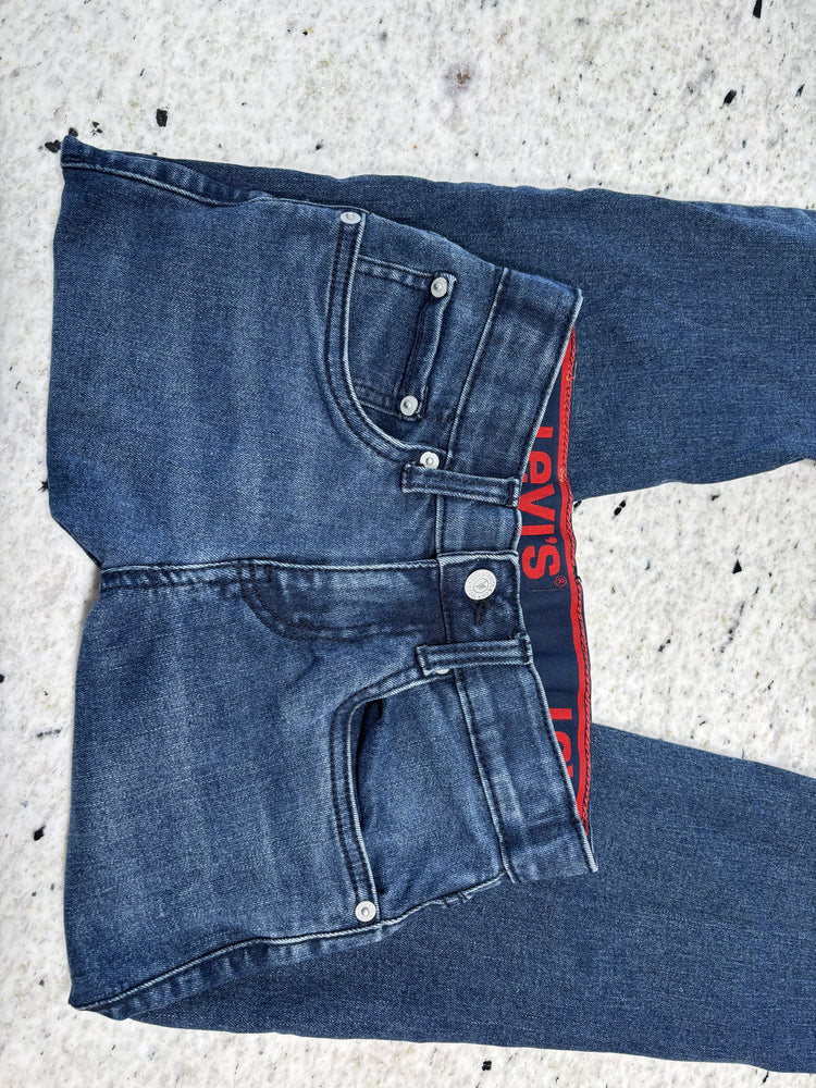 Levi's Boys Jeans Size 10 Regular Blue Denim Straight Fit 514