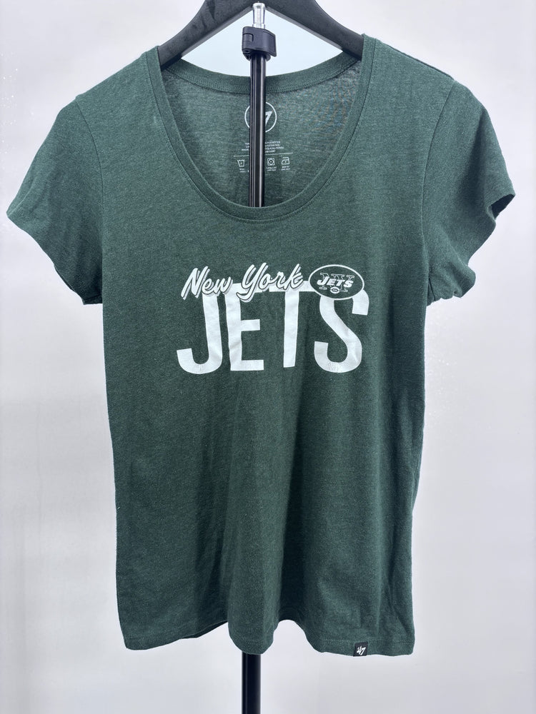 47 Brand New York Jets Green Graphic T Shirt Women's Small NFL