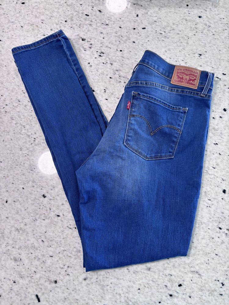 Levi's 311 Shaping Skinny Jeans Size 31 W31 L34 Medium Blue Denim