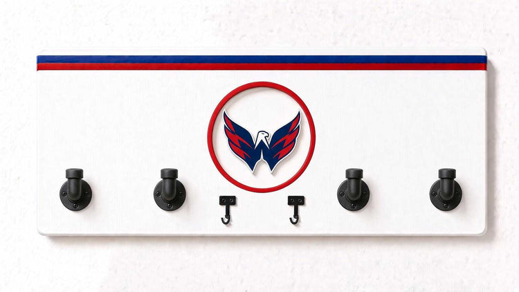 NHL-EAST-  Coat Rack, Sports Wall Hooks, Man Cave Coat Hanger, Hockey Fan Gift
