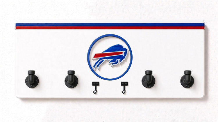 AFC-NFL-  Coat Rack, Sports Wall Hooks, Man Cave Coat Hanger, Football Fan Gift