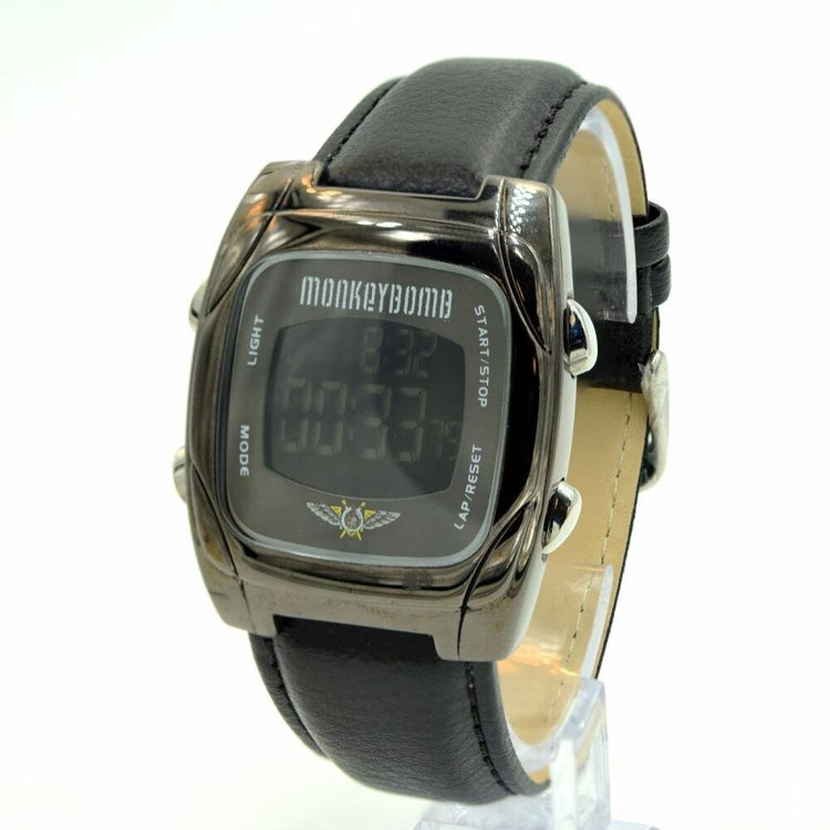 Monkey Bomb Casual Digital Leather Men's Watch