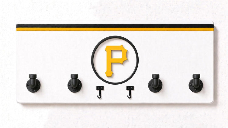 MLB NL-  Coat Rack, Sports Wall Hooks, Man Cave Coat Hanger, Hockey Fan Gift