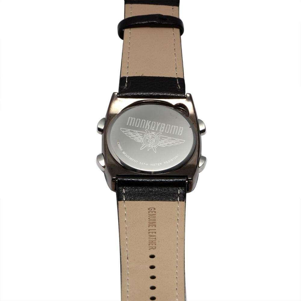 Monkey Bomb Casual Digital Leather Men's Watch