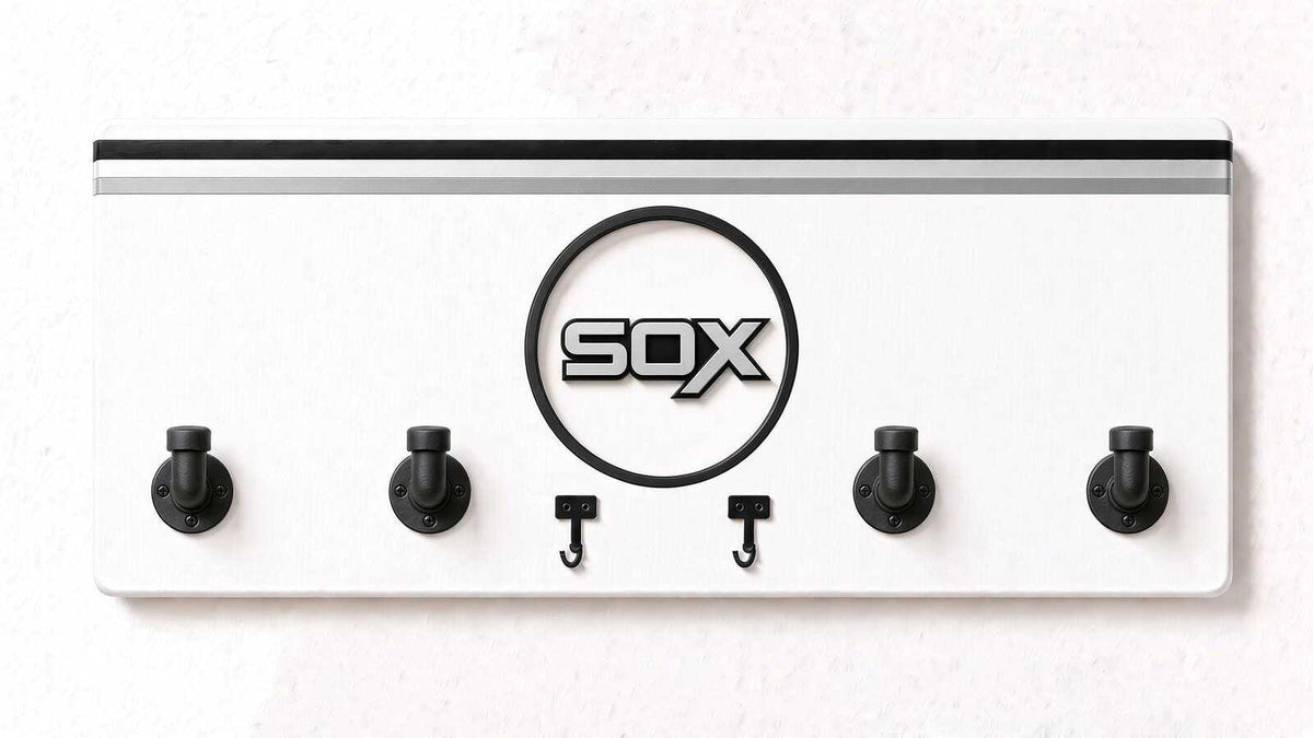 MLB-AL-  Coat Rack, Sports Wall Hooks, Man Cave Coat Hanger, Hockey Fan Gift