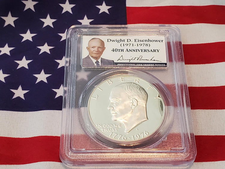 IKE- 1776-1976 Silver Dollar PCGS- PR69