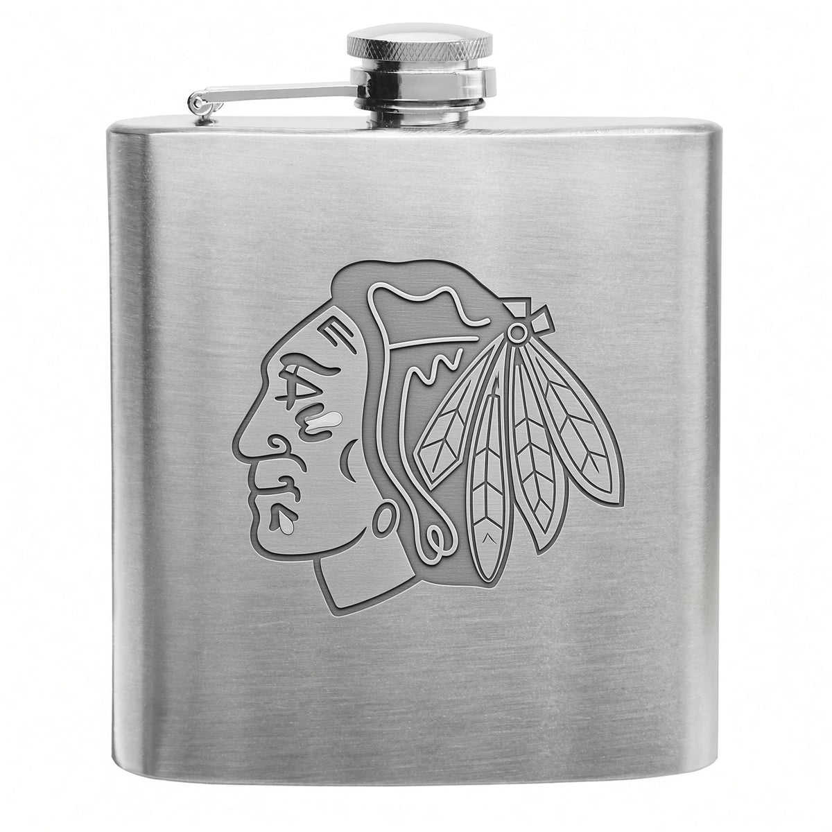 NHL Engraved Stainless Steel Flask
