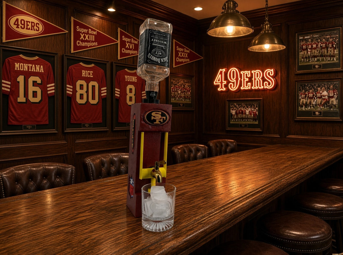 Handmade Solid Concrete Whiskey Dispenser –  All NFL teams Available ++