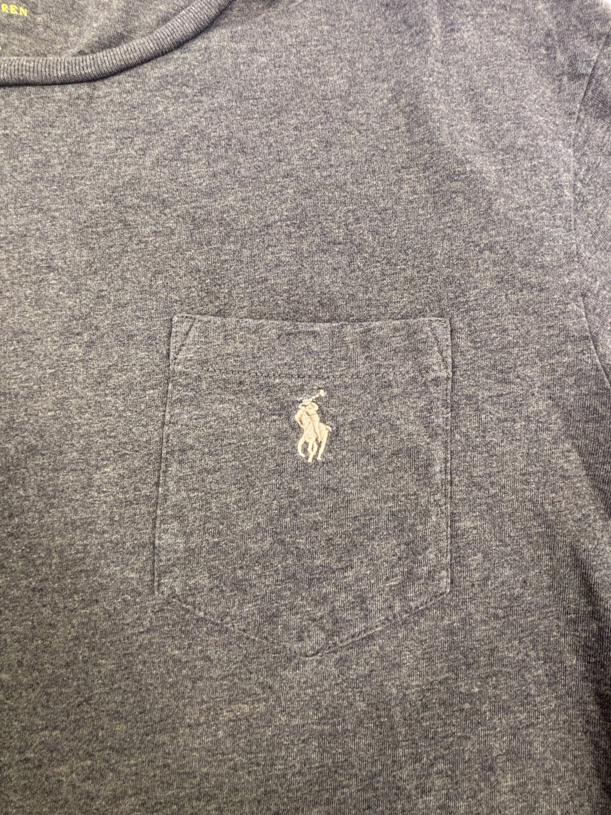 Polo Ralph Lauren Men's Large Gray Long Sleeve Pocket T-Shirt