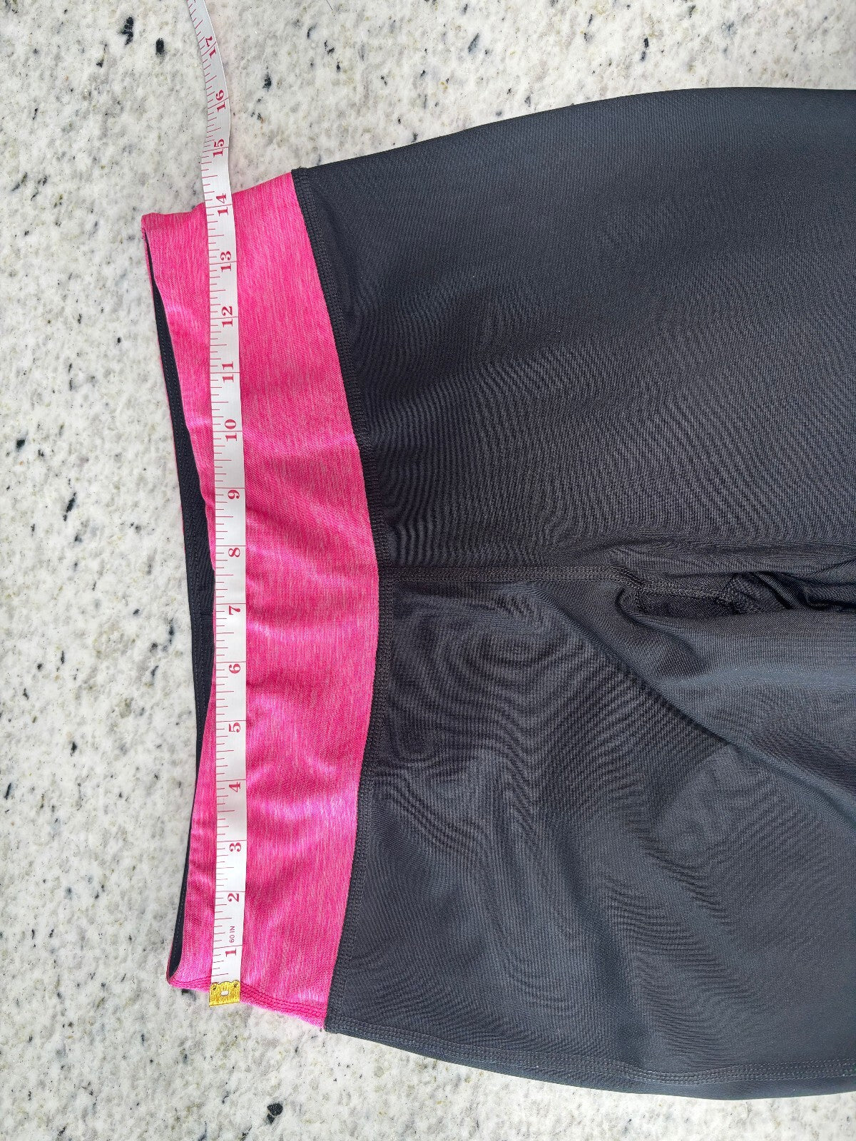 Ideology Hot Pink Black Colorblock Capri Gym Leggings M