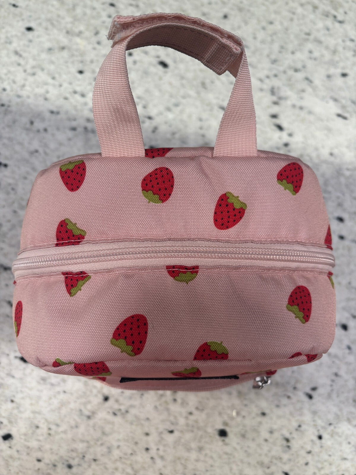 JanSport Big Break Insulated Lunch Bag Pink Strawberry Print Kawaii Lunch Box