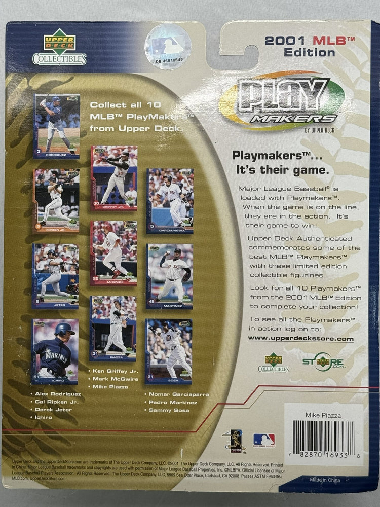 2001 Mike Piazza-"PlayMakers" Series One bobblehead- AND Ornament (MLB)