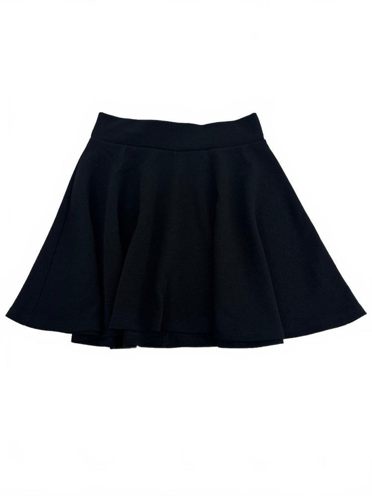 A'GACI Black Flared Skater Mini Skirt S Y2K Coquette Balletcore