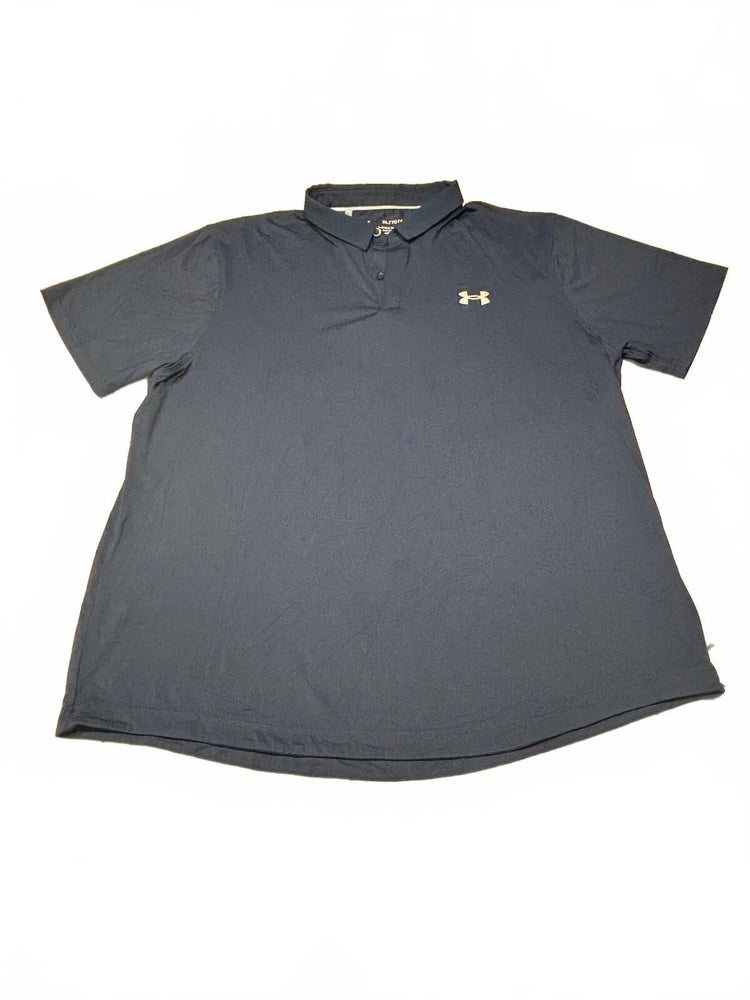 Under Armour ISO Chill Polo Shirt Mens XL Blue HeatGear Loose Fit Golf