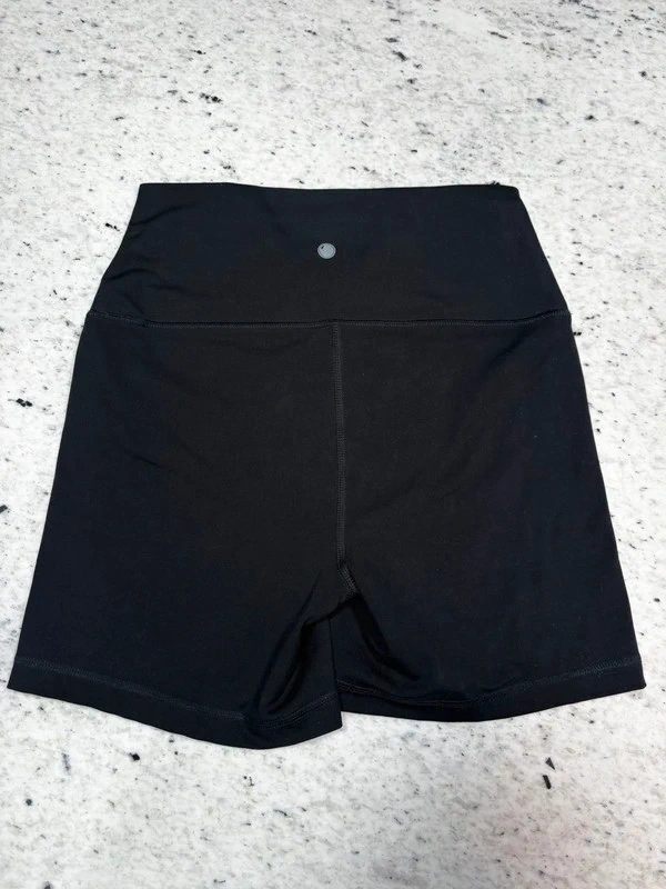 Yogalicious Lux Black High Waisted Gym Yoga Shorts Size M