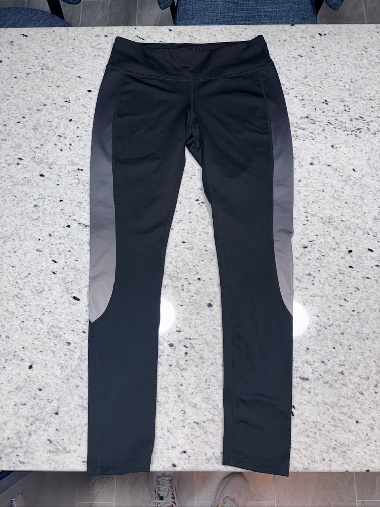 Ideology Women's Black and Gray Athletic Leggings Size Medium