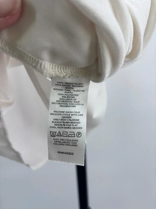 LOFT Ivory Sleeveless Lace Detail Blouse Size M