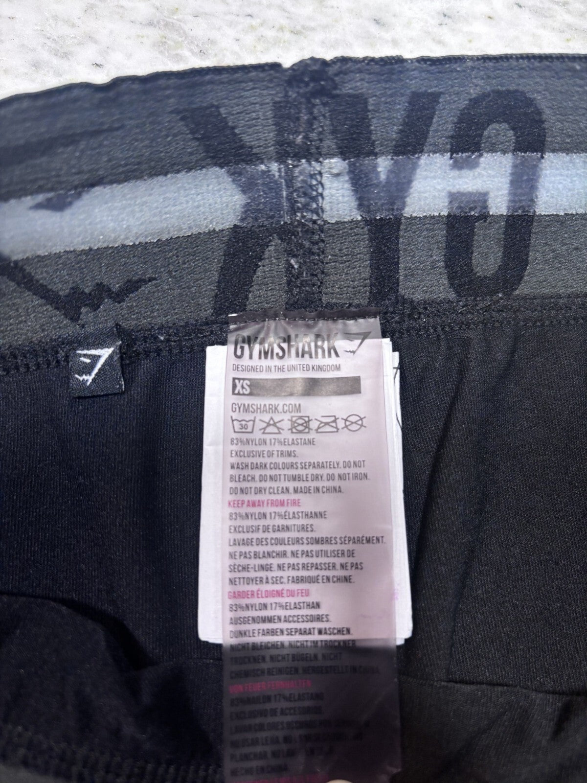 Gymshark Black High Waisted Leggings XS