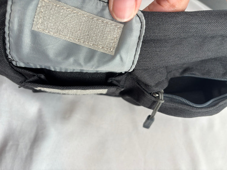 Waterfly Black Waist Bag Fanny Pack Belt Bag Multi Pocket Running Travel Hiking