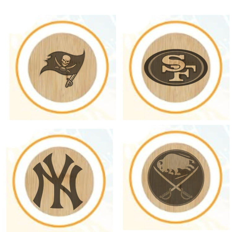 Laser Engraved Bottle Opener, Magnetic Fridge Magnet, ALL MLB-NFL-NHL-NCAA Teams