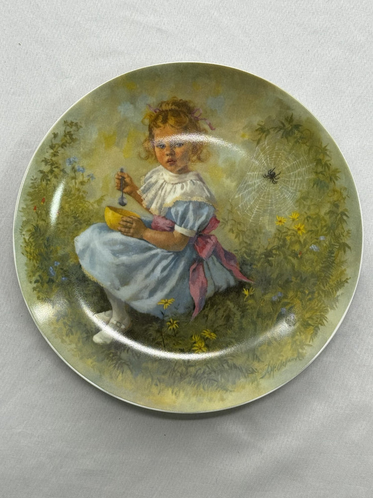 Vintage 1981 Reco Little Miss Muffet Collector Plate John McClelland COA 227R