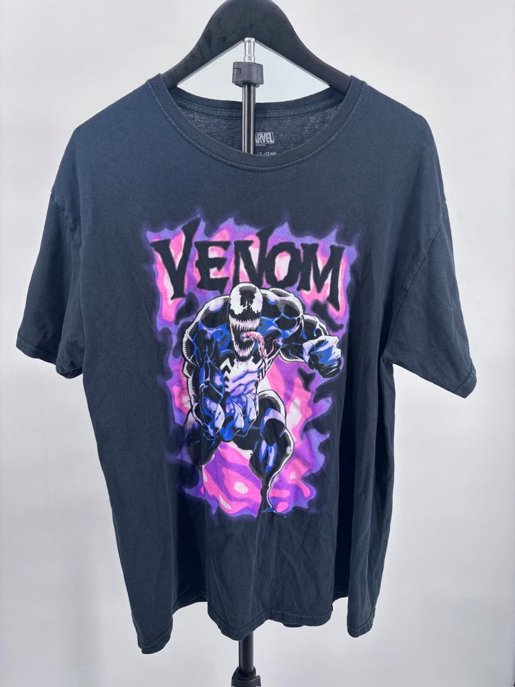 Marvel Venom Graphic T-Shirt Size L/G (42/44) Black Cotton