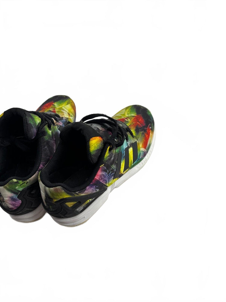 Adidas ZX Flux Multicolor Print Running Sneakers Youth 5.5 Big Kids Black