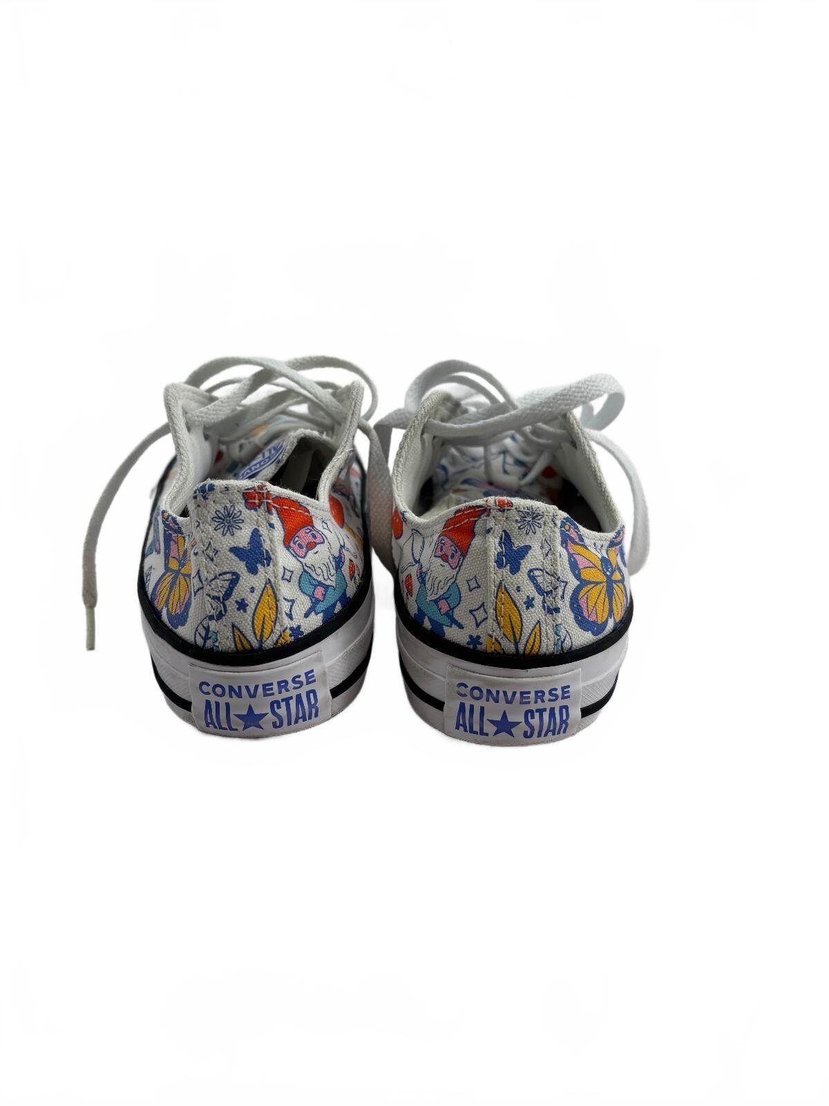 Converse Chuck Taylor All Star Low Top Butterfly Mushroom Floral Youth 5 Junior