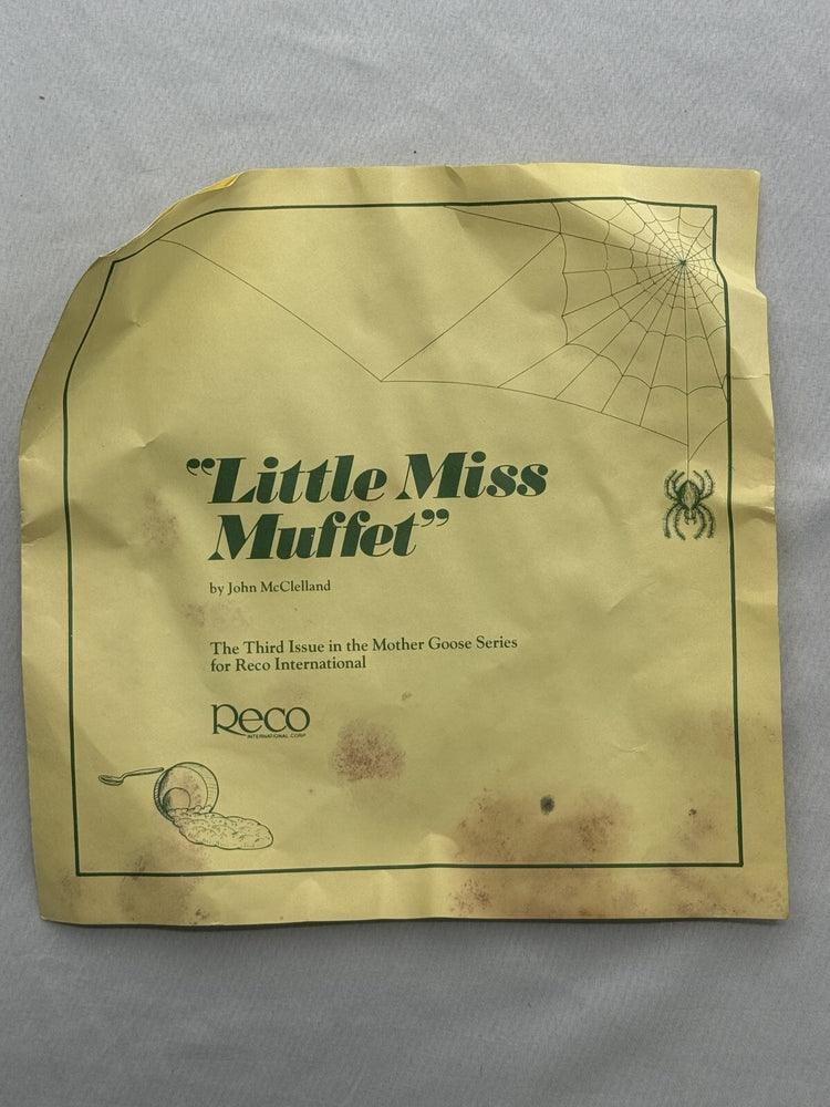 Vintage 1981 Reco Little Miss Muffet Collector Plate John McClelland COA 227R