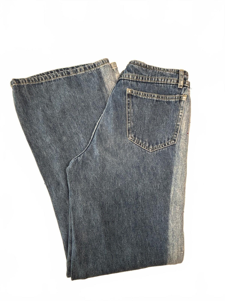 Limited Too Y2K 2000s Rhinestone Jeans Girls Size 12 Flare