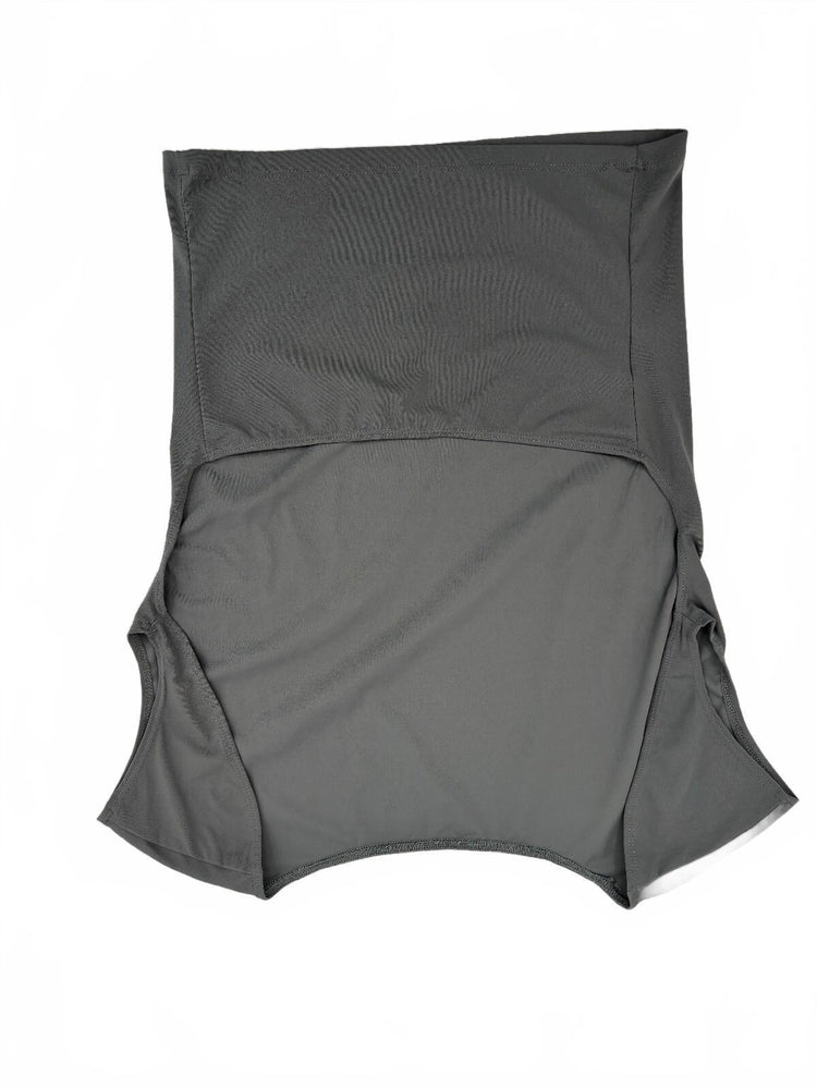 Gray Open Back Athletic Tank Top Women's Small Nylon Spandex Workout Yoga Gym