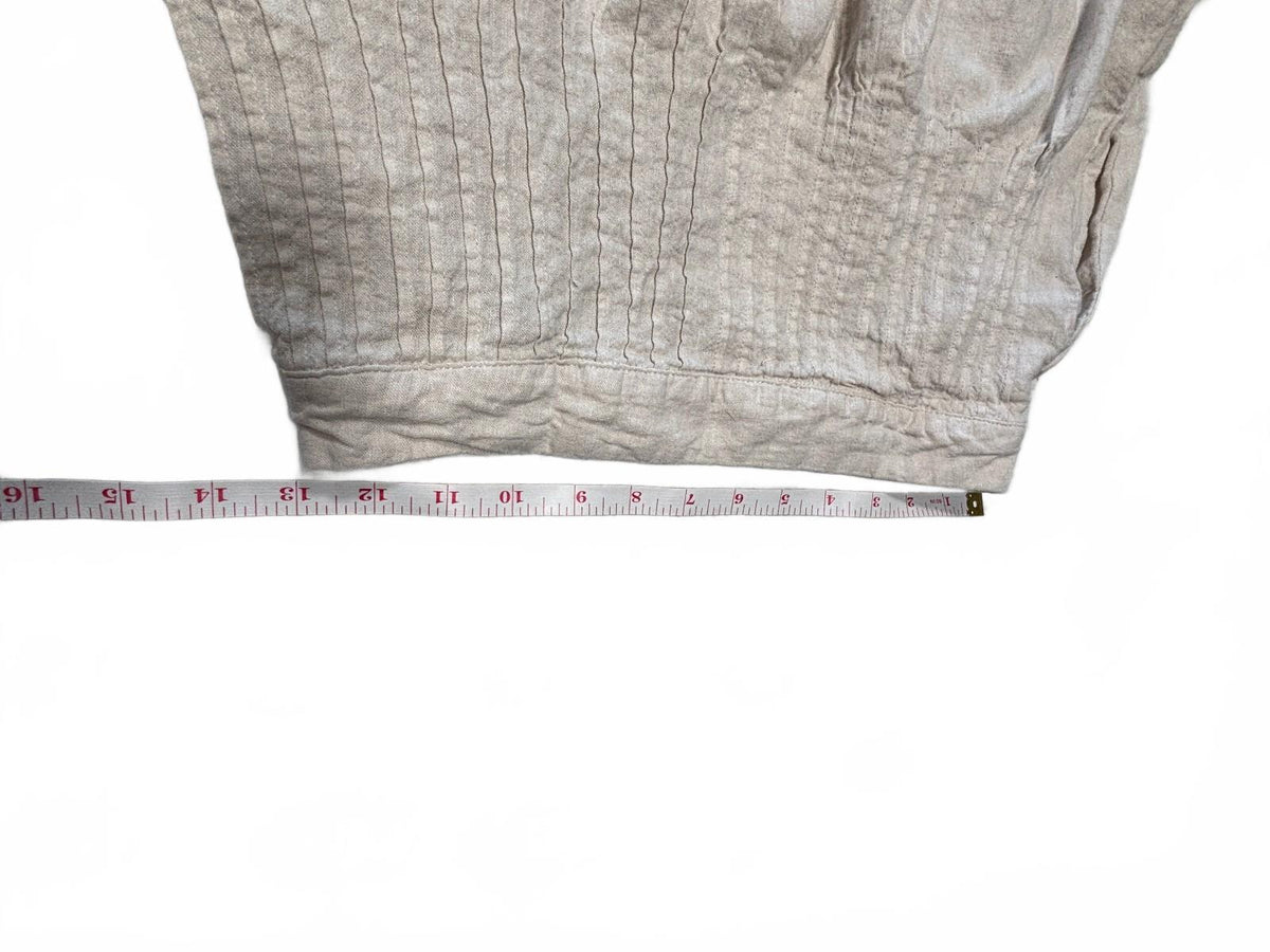 Light Gray Taupe Gathered Skirt Elastic Waist Lightweight Flowy Womens