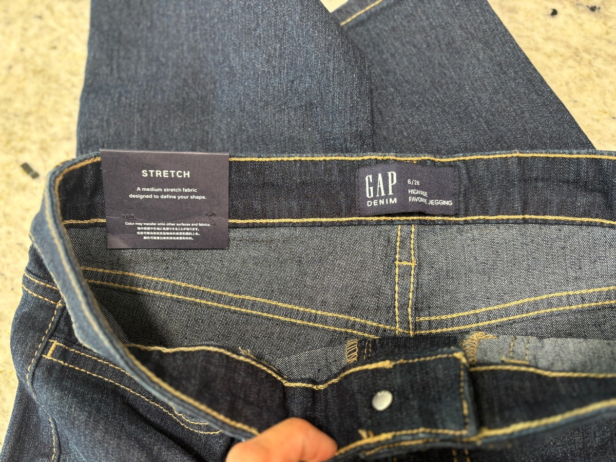 GAP Dark Wash High Waisted Skinny Jeggings Women's 6 Y2K NWT