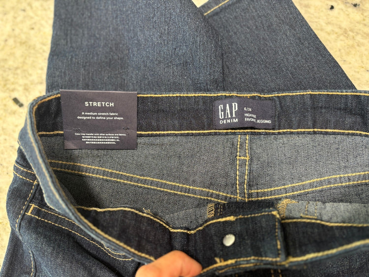 GAP Dark Wash High Waisted Skinny Jeggings Women's 6 Y2K NWT