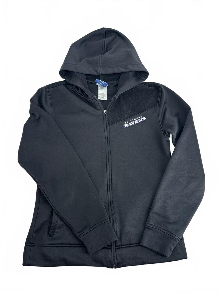 Reebok Onfield NFL Baltimore Ravens Women's M Full Zip Hoodie Jacket Fleece