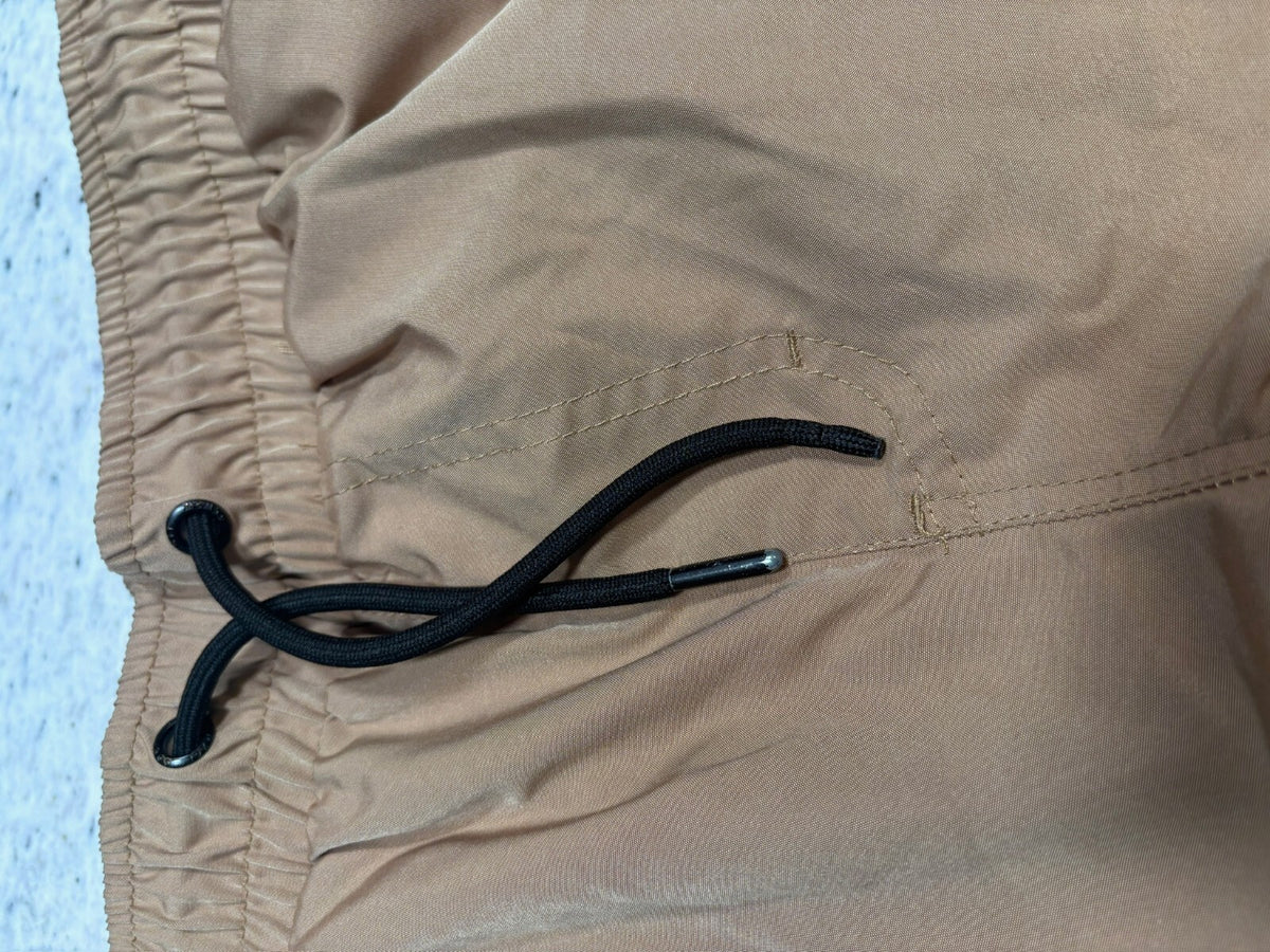 Southpole Men's Medium Brown Elastic Waist Swim Trunks with Drawstring