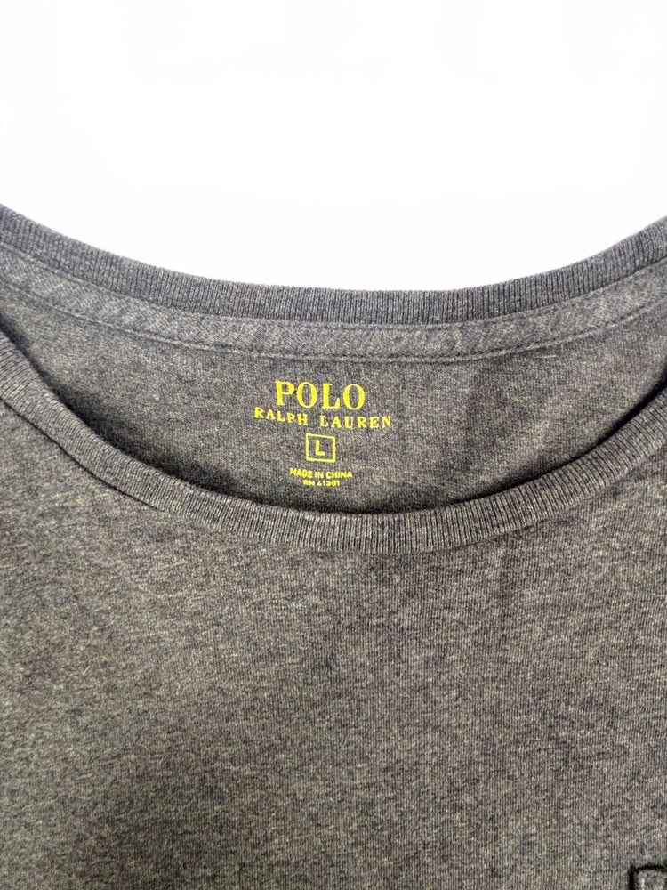 Polo Ralph Lauren Men's Large Gray Long Sleeve Pocket T-Shirt