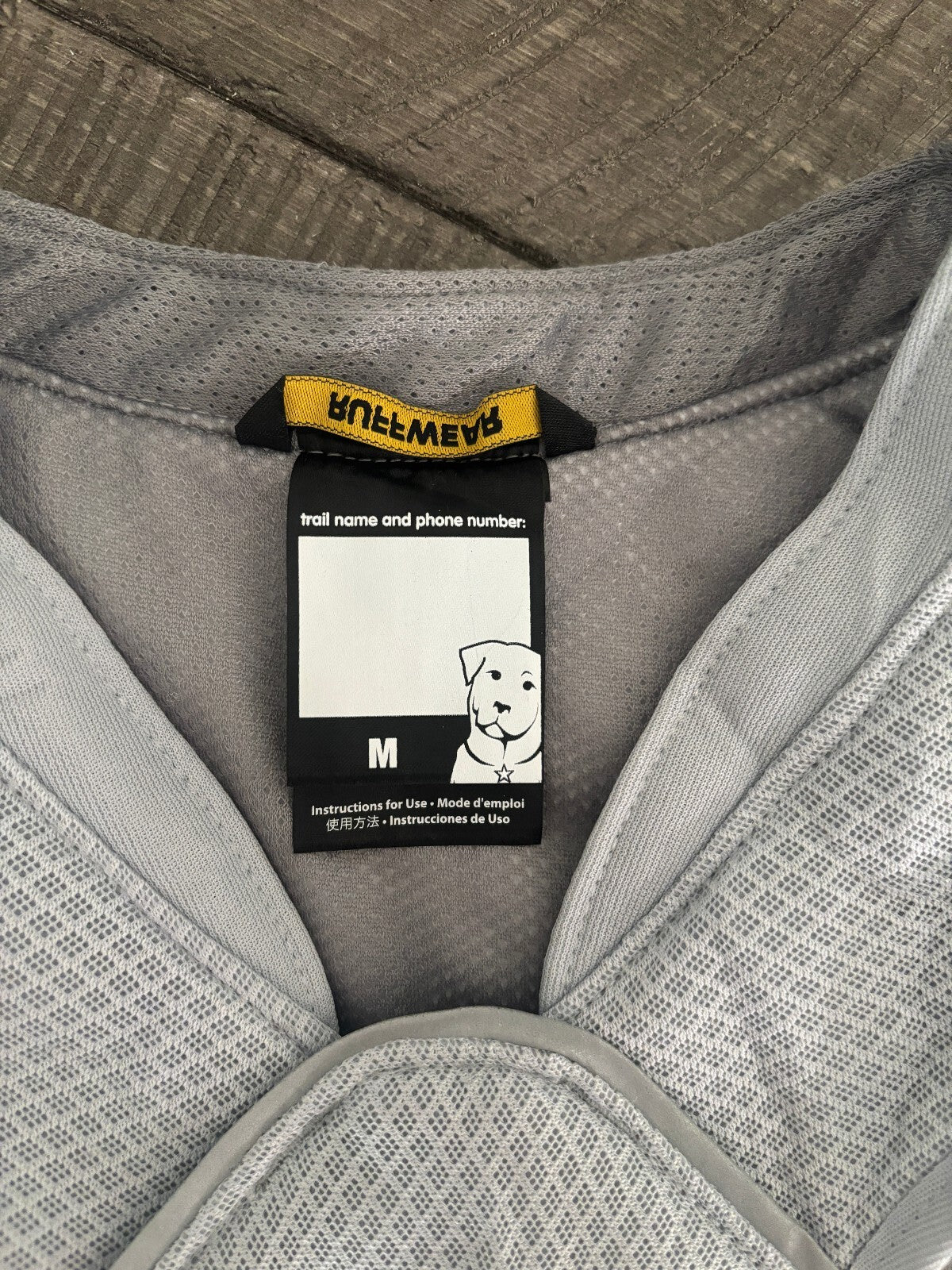 Ruffwear Swamp Cooler Dog Cooling Vest Size Medium Gray Aqua Evaporative Jacket