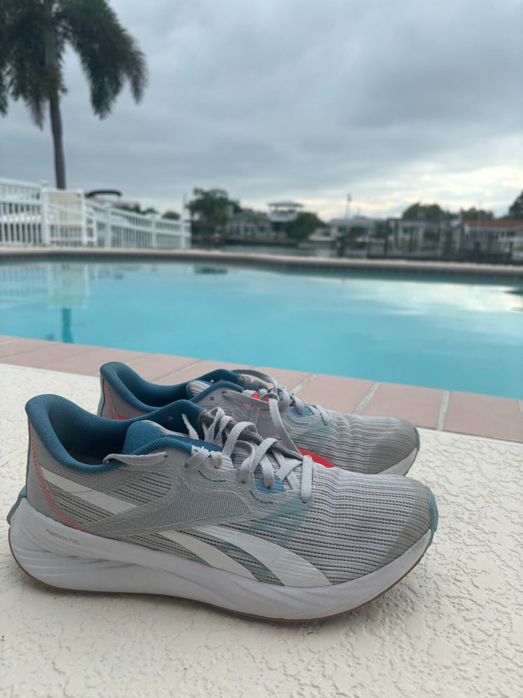 Reebok Women's Size 10 Floatride Fuel Running Shoes Gray Teal Sneakers