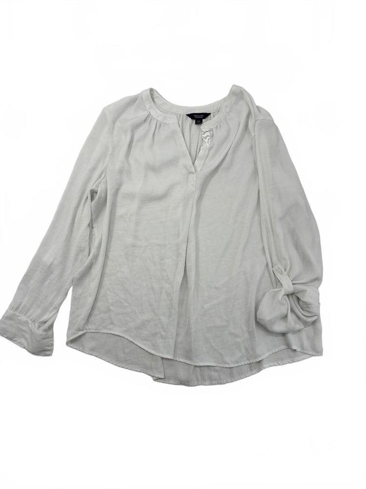 Simply Vera Vera Wang White XXL Flowy Blouse Minimalist Office Top