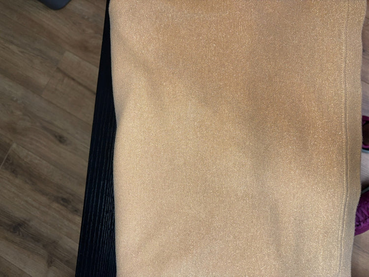 GAP Gold Shimmer Knit Tank Top M Minimalist Going Out Y2K