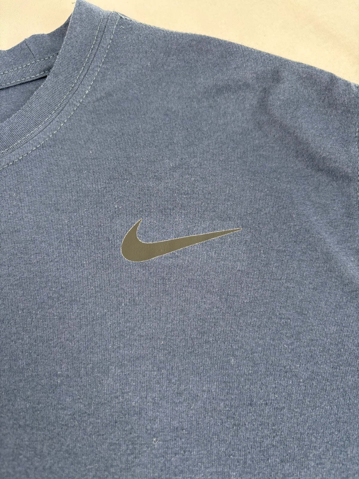 Nike Dri-FIT Men's XL Navy Blue Short Sleeve Athletic Tee Swoosh Training Shirt
