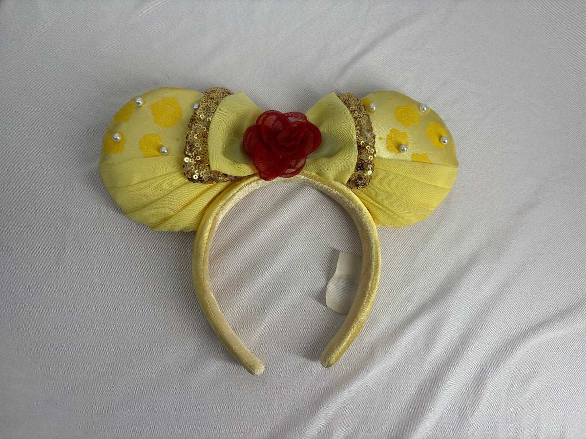 Authentic Disney Parks Belle Ballgown Minnie Ear Headband –  (Retired 2023)