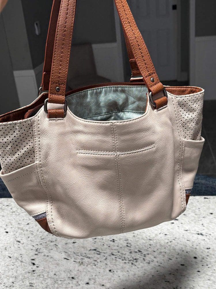 The Sak Cream Two Tone Hobo Purse