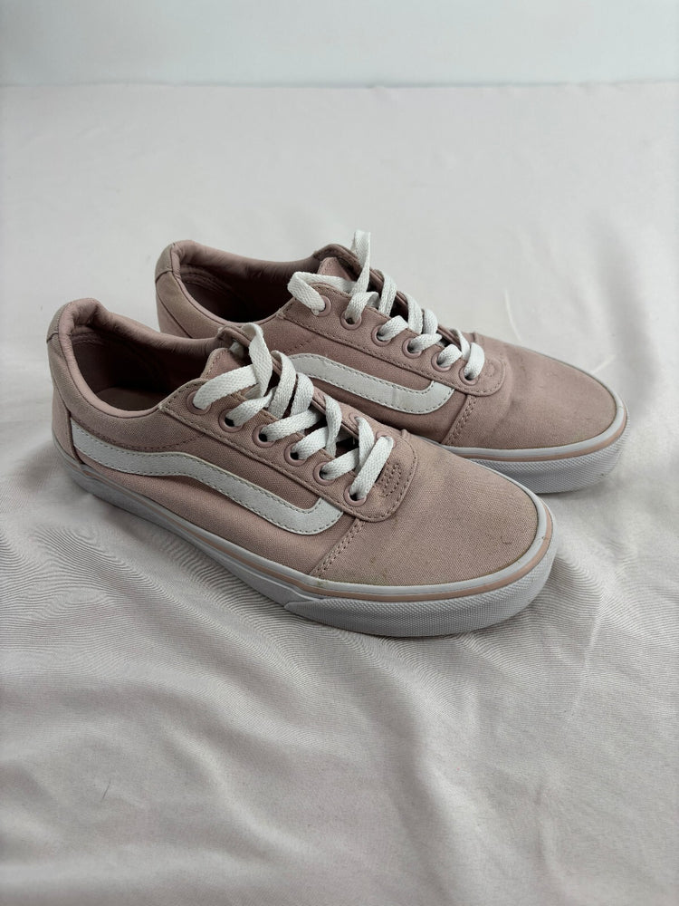 Vans Low Top Sidestripe Skate Sneakers Blush Pink Canvas Women's Size 7.5