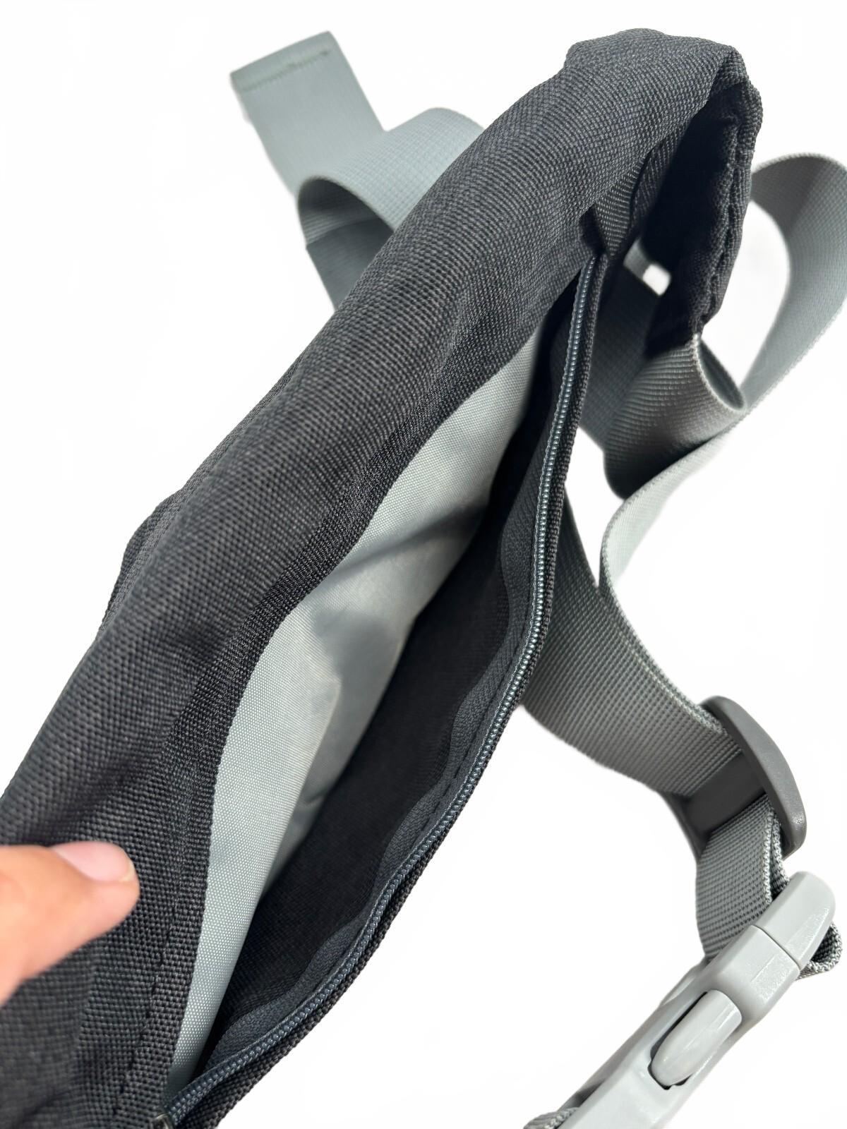 Waterfly Black Waist Bag Fanny Pack Belt Bag Multi Pocket Running Travel Hiking
