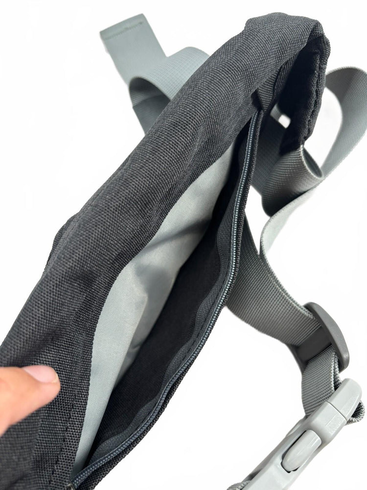 Waterfly Black Waist Bag Fanny Pack Belt Bag Multi Pocket Running Travel Hiking