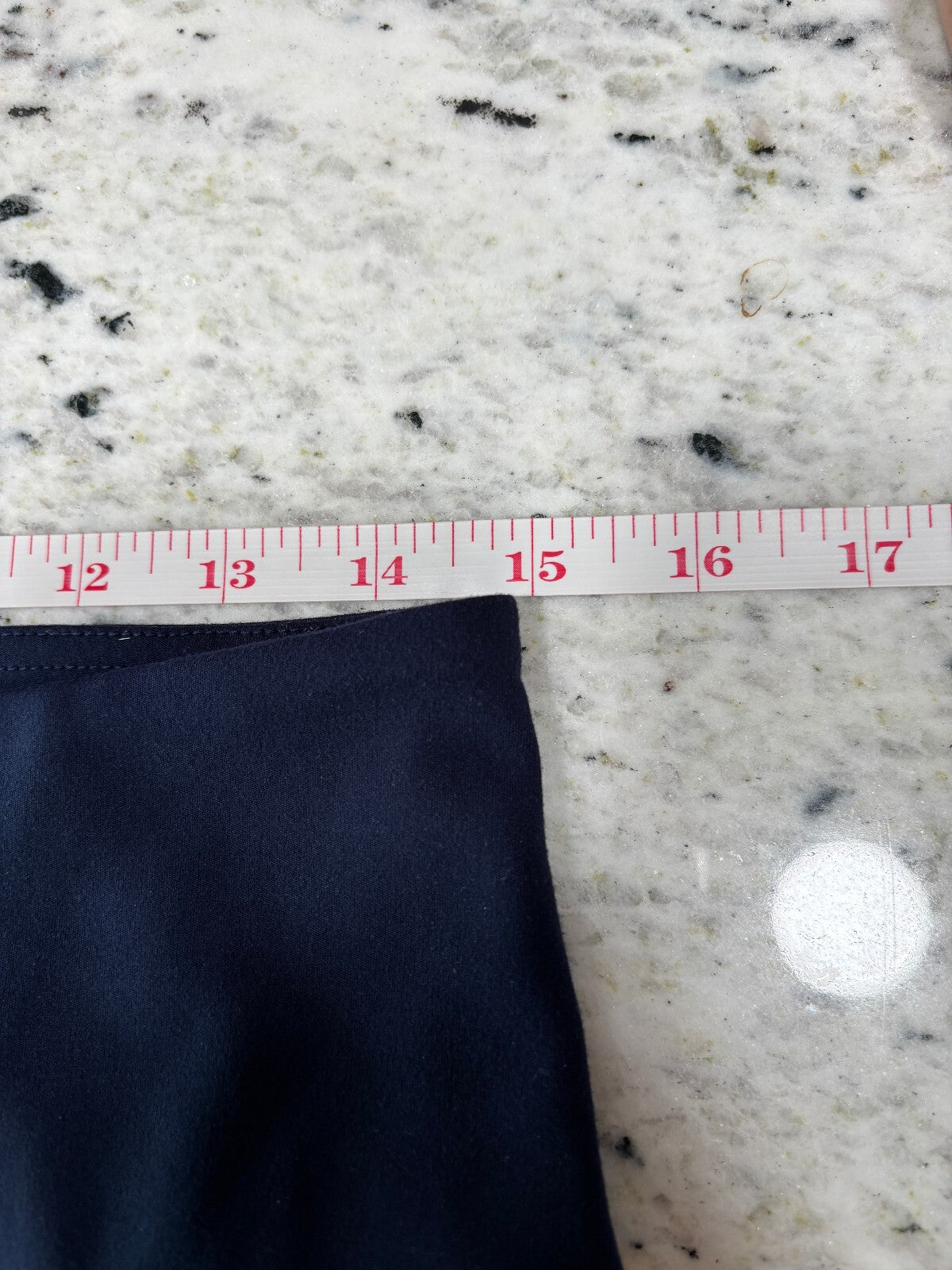 Lou & Grey Navy Gold Stripe Leggings L Sporty Athleisure