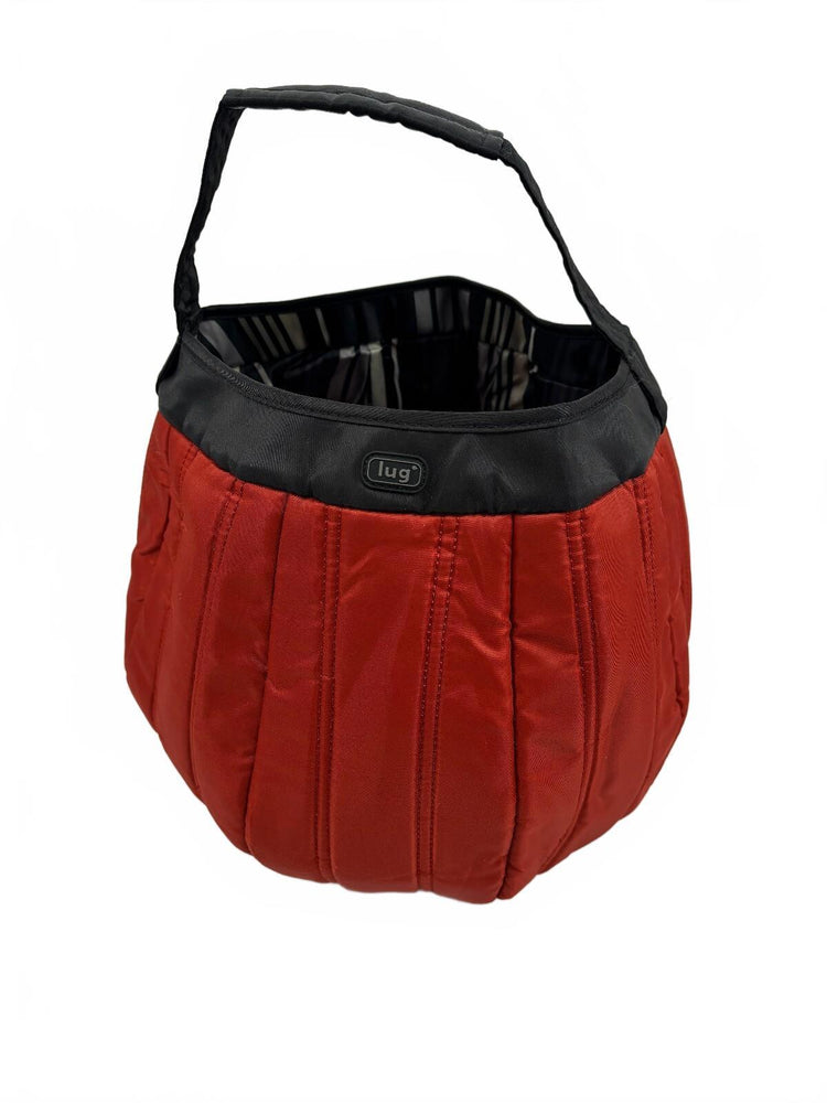 Lug Red Slouchy Pleated Shoulder Bag Y2K Retro Style